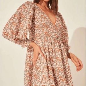 Daughters of India Binita Mini Dress in Apricot